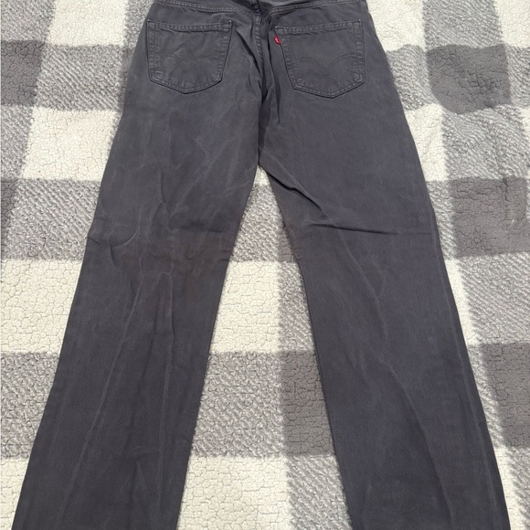 Levi's Men's Straight Jeans - Dark Gray - Picture 2 of 5